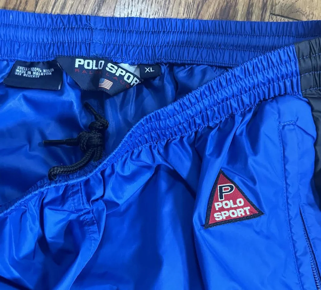 Vintage Polo Sport Ralph Lauren Spell Out Windbreaker Pants (Size